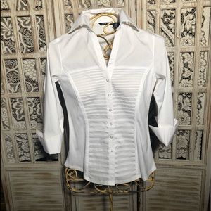 zac & rachel WHITE Form Fitting Blouse